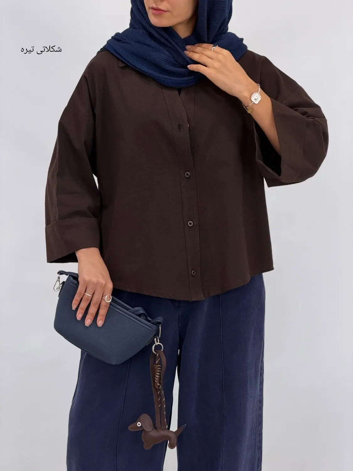 تونیک باکسی لینن گردو